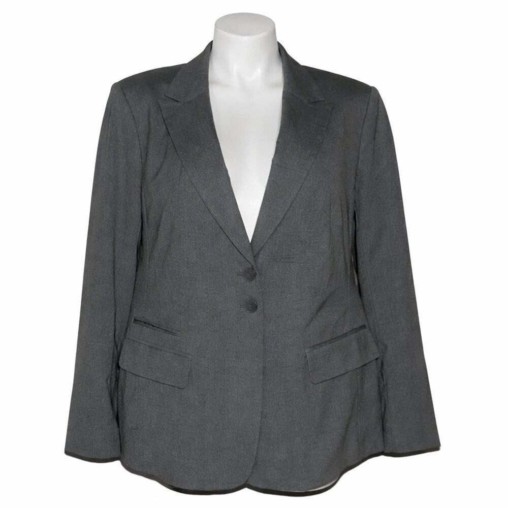 NWT LANE BRYANT Ponte Work Career Gray Jacket Plus Size 26